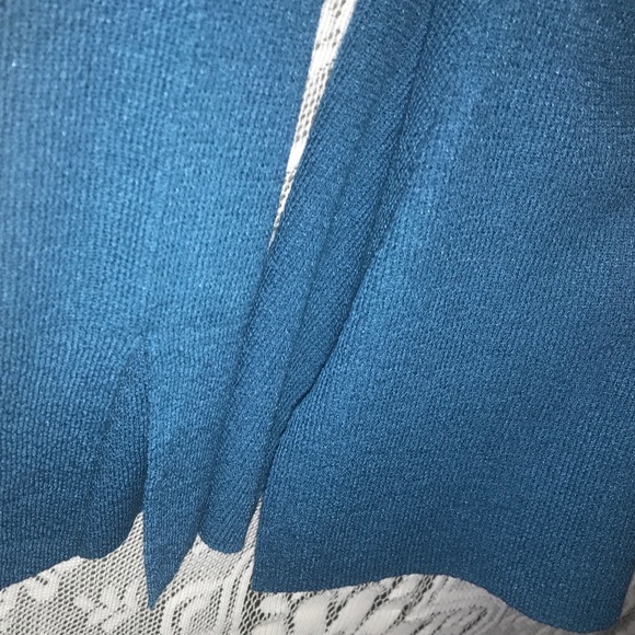 Clifford&Wills Classy Teal V-neck Cardigan XL - Picture 3 of 3